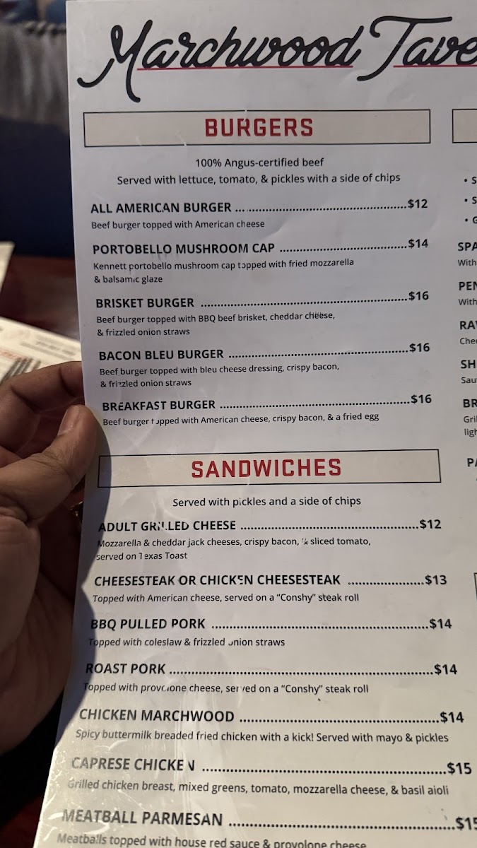 Menu Marchwood Tavern-5