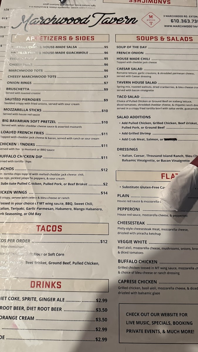 Menu Marchwood Tavern-6
